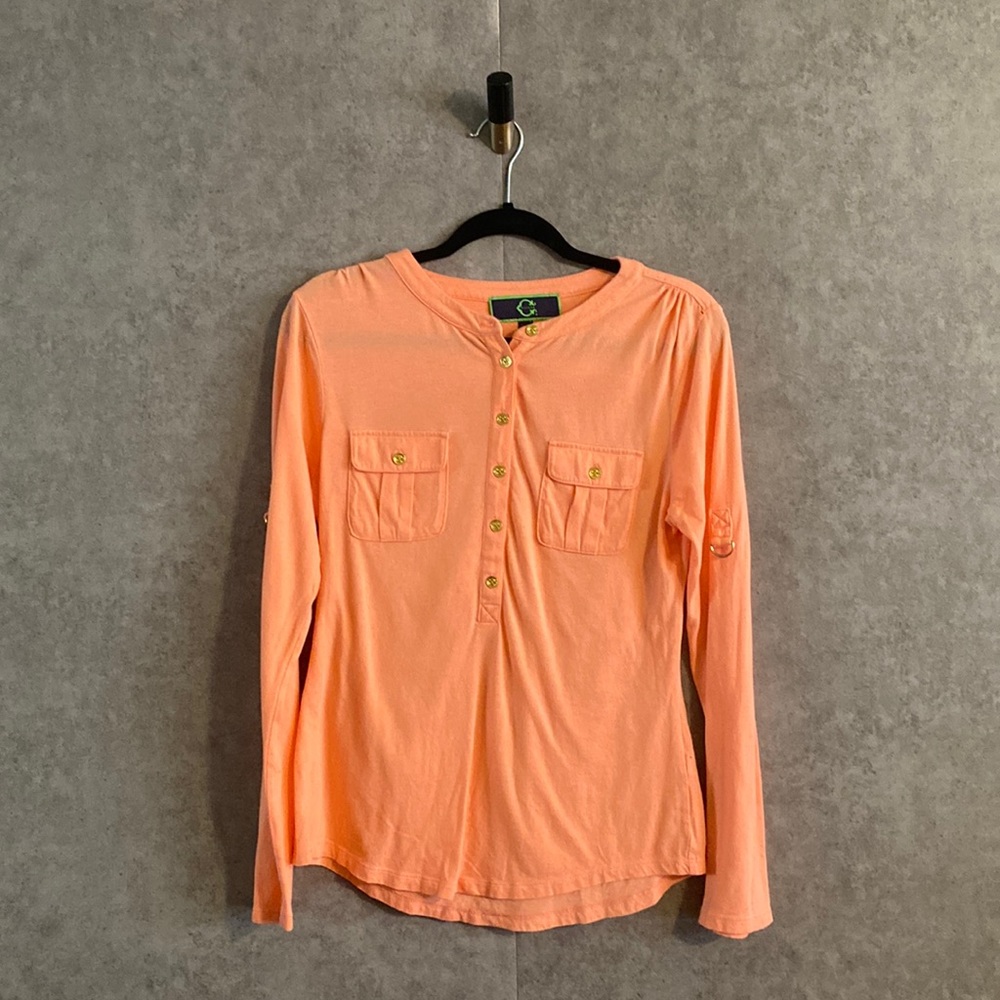 C. Wonder Orange Long Sleeve Women's Top